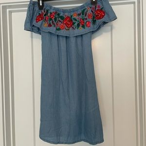 off the shoulder dress